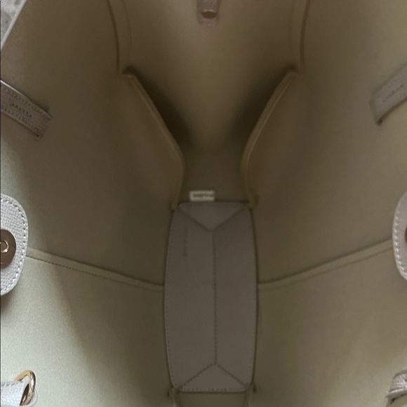 Polene Cyme Mini Tote Bag Edition textured taupe - Picture 7 of 9